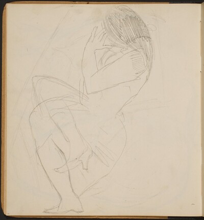 Liegende Frau mit verborgenem Gesicht  (Reclining Woman Hiding Her Face) [p. 14]