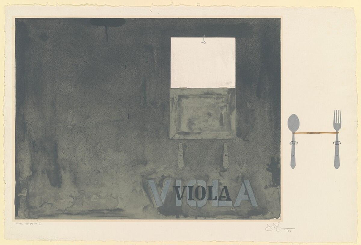 Viola [trial proof 1] by Jasper Johns