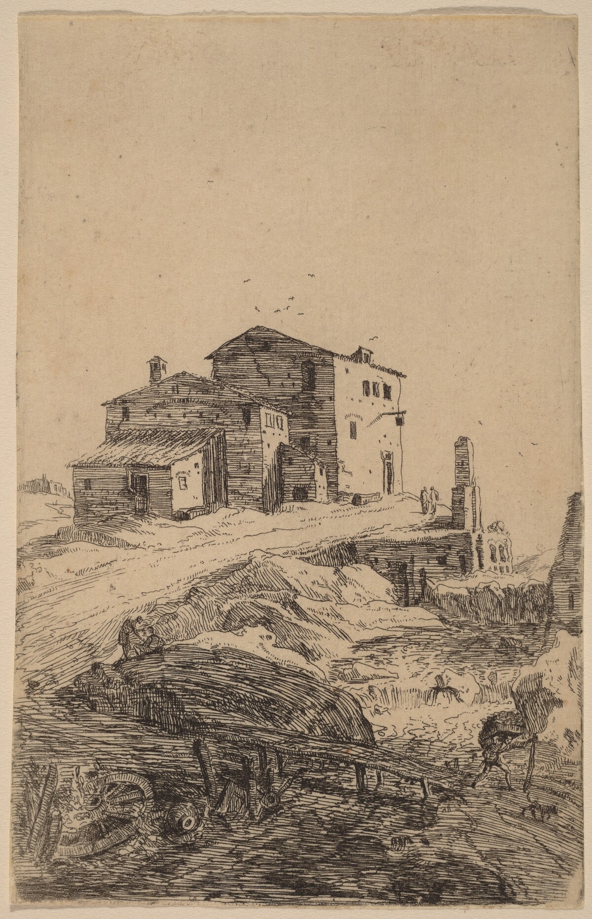 The Inn near Prima Porta by Bartholomeus Breenbergh