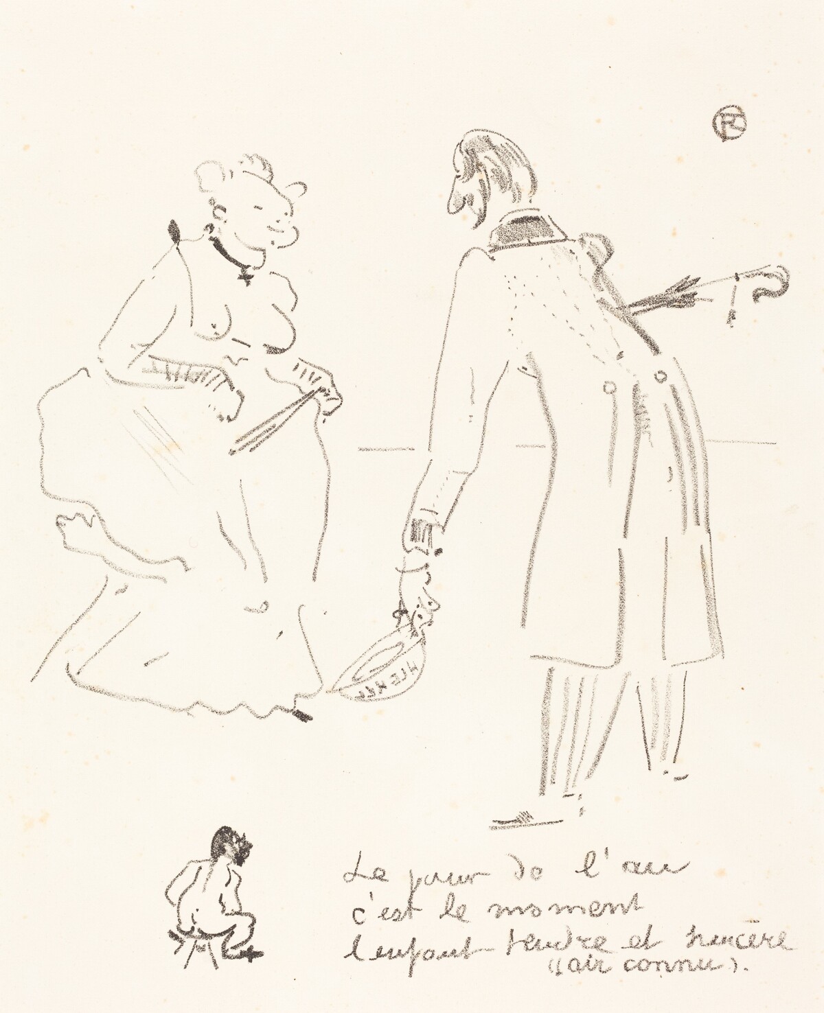 New Year's Greeting (Le compliment du jour de l'an) by Henri de Toulouse-Lautrec