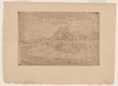 On the Banks of the Loing: Houses by the Water