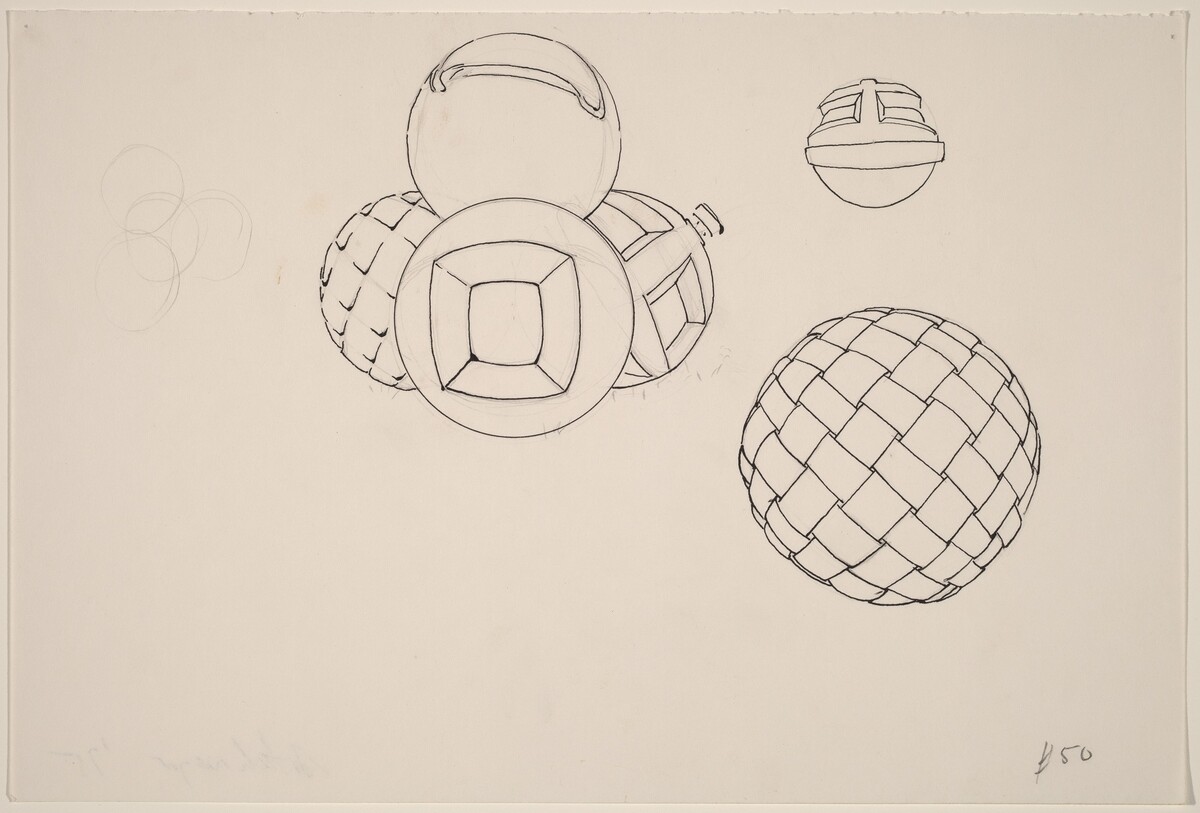 Basket, Table, Door, Window, Mirror, Rug #27 by Richard Artschwager