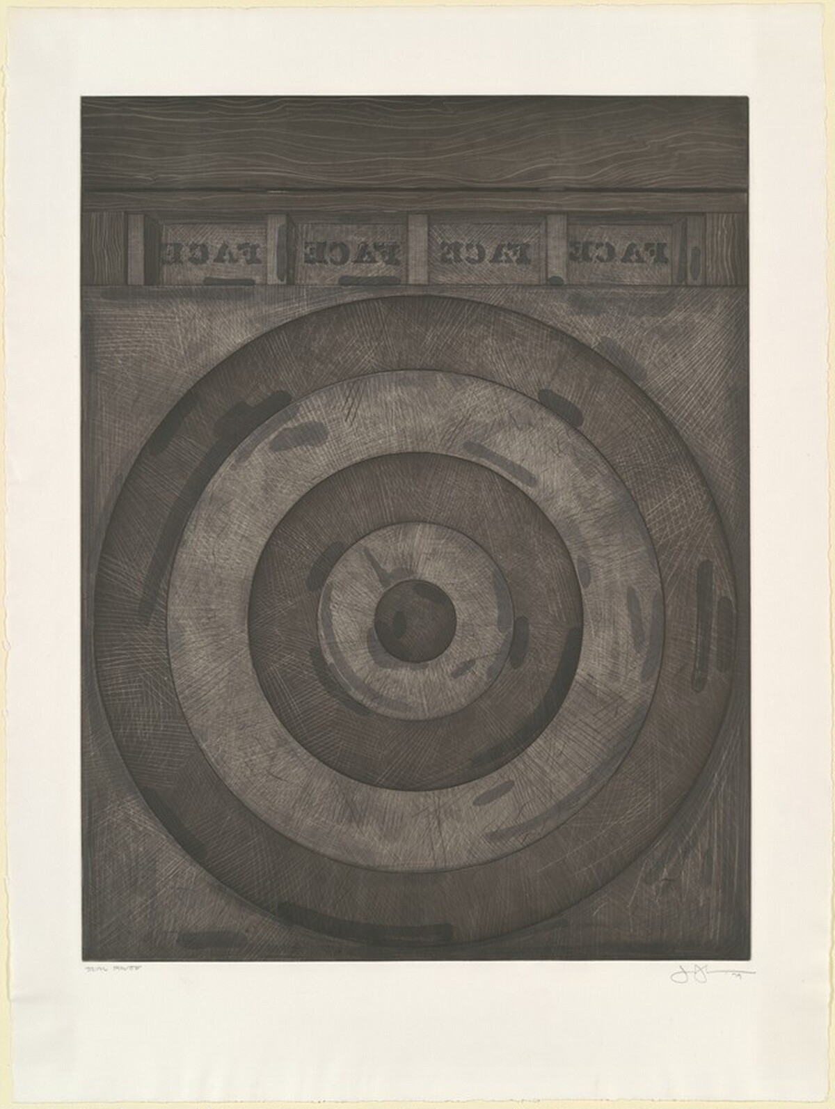 Target with Four Faces [trial proof] by Jasper Johns