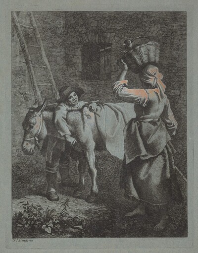 Shepherd Speaking to a Peasant Woman