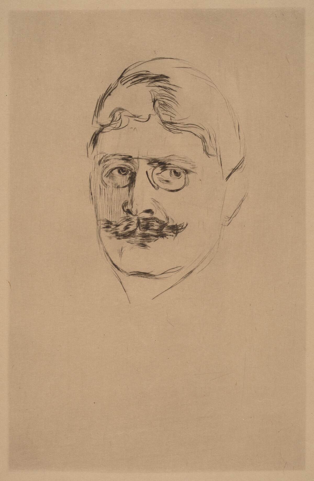 Knut Hamsun by after Edvard Munch