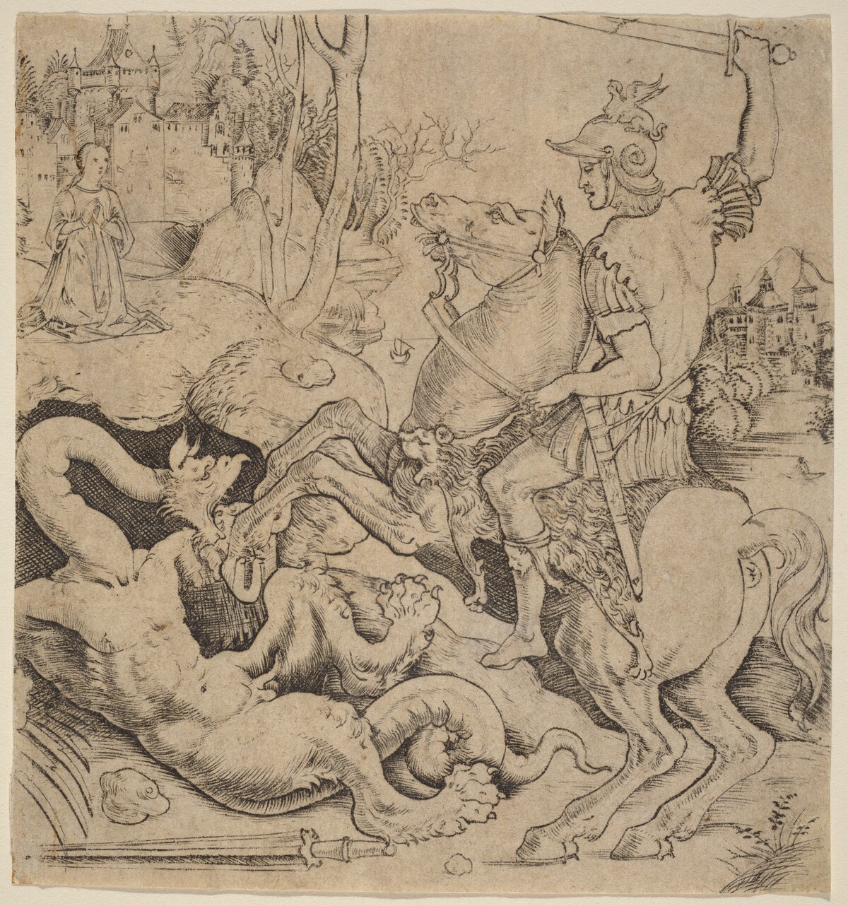 Saint George and the Dragon by Giovanni Battista Palumba