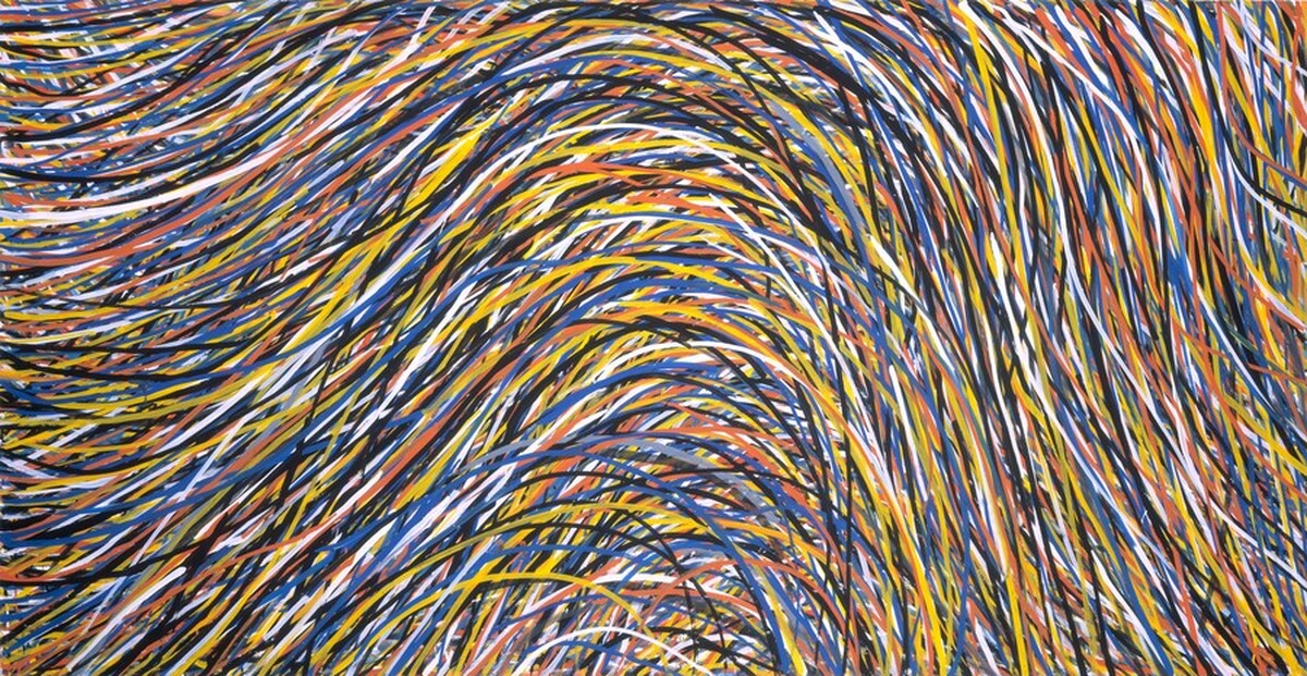 Wavy Brushstrokes by Sol LeWitt