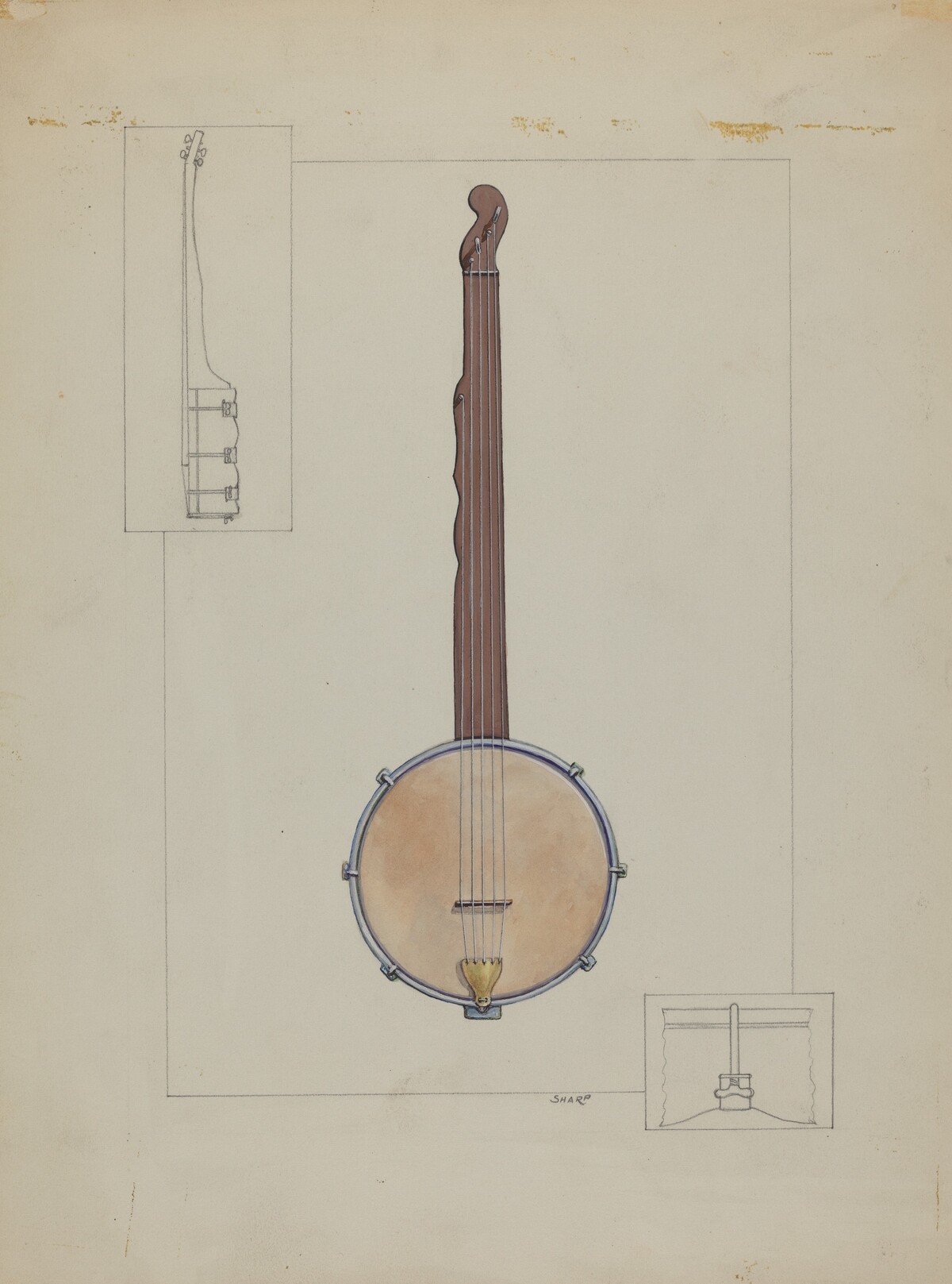Plantation Banjo by Floyd R. Sharp