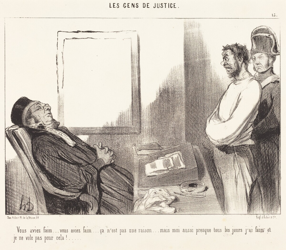 Vous aviez faim... ce n'est pas une raison... by Honoré Daumier