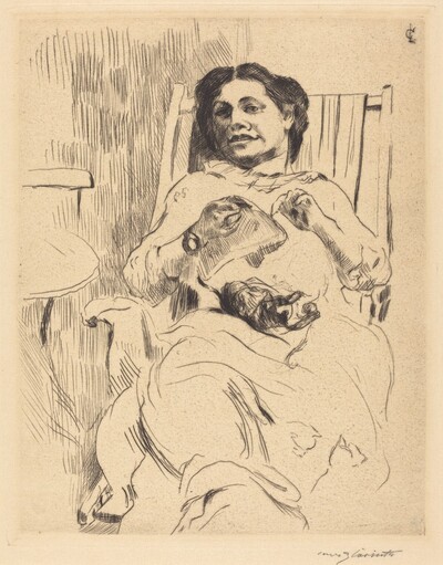 Frau mit Handarbeit (Woman with Needlework)