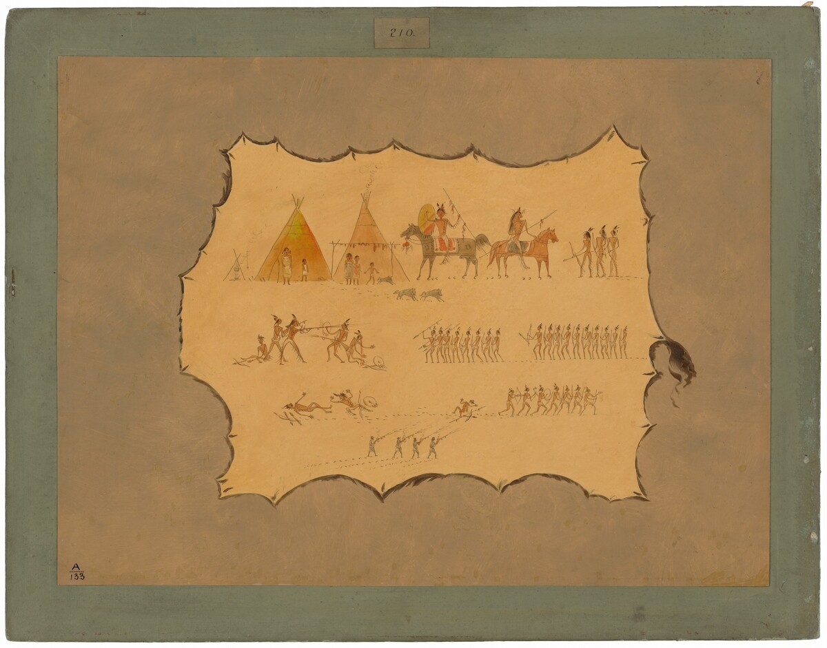 Facsimile of a Cheyenne Robe by George Catlin