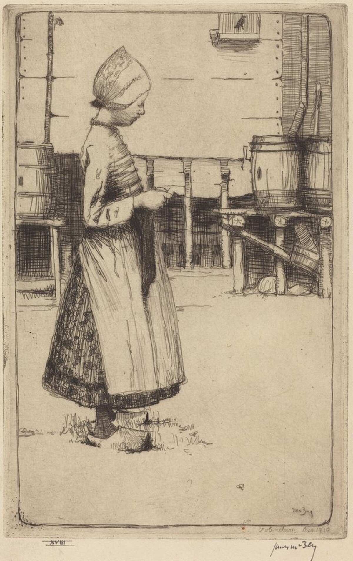 A Volendam Girl by James McBey