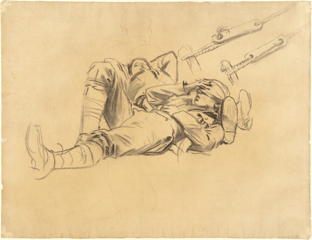 Studies for "Gassed" [recto] by John Singer Sargent
