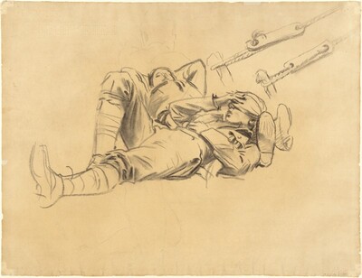 Studies for "Gassed" [recto]
