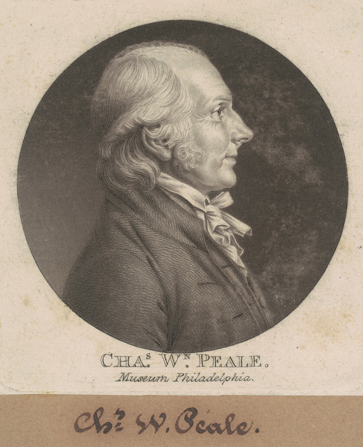 Charles Willson Peale by Charles B. J. Févret de Saint-Mémin