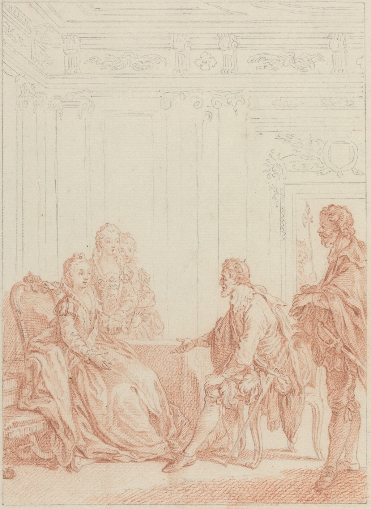 Quoi! Vous servez Valois... by Hubert François Gravelot