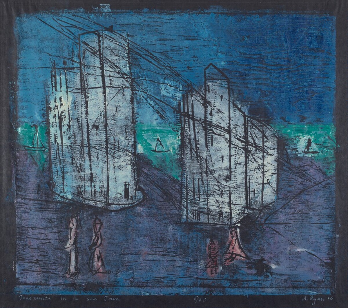 Tenements in a Sea Town by Anne Ryan