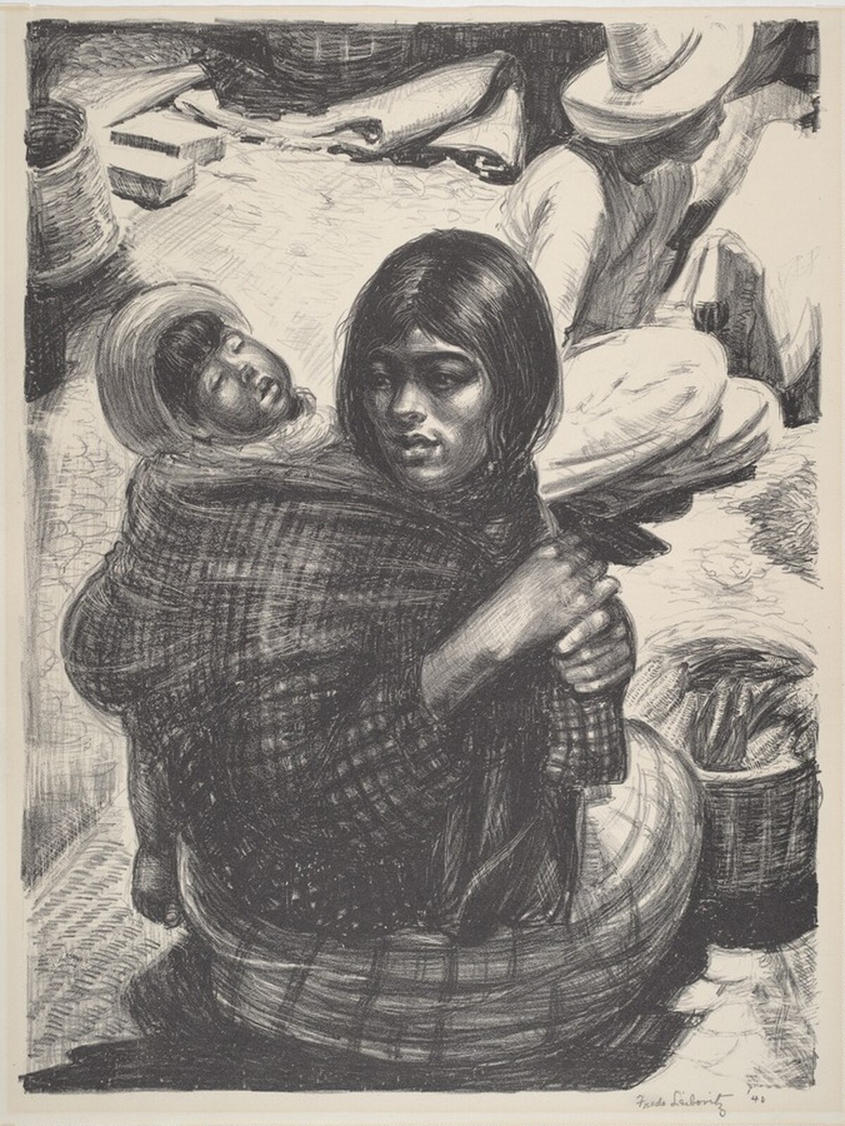 Untitled (Mexican Mother and Child) by Freda Leibovitz
