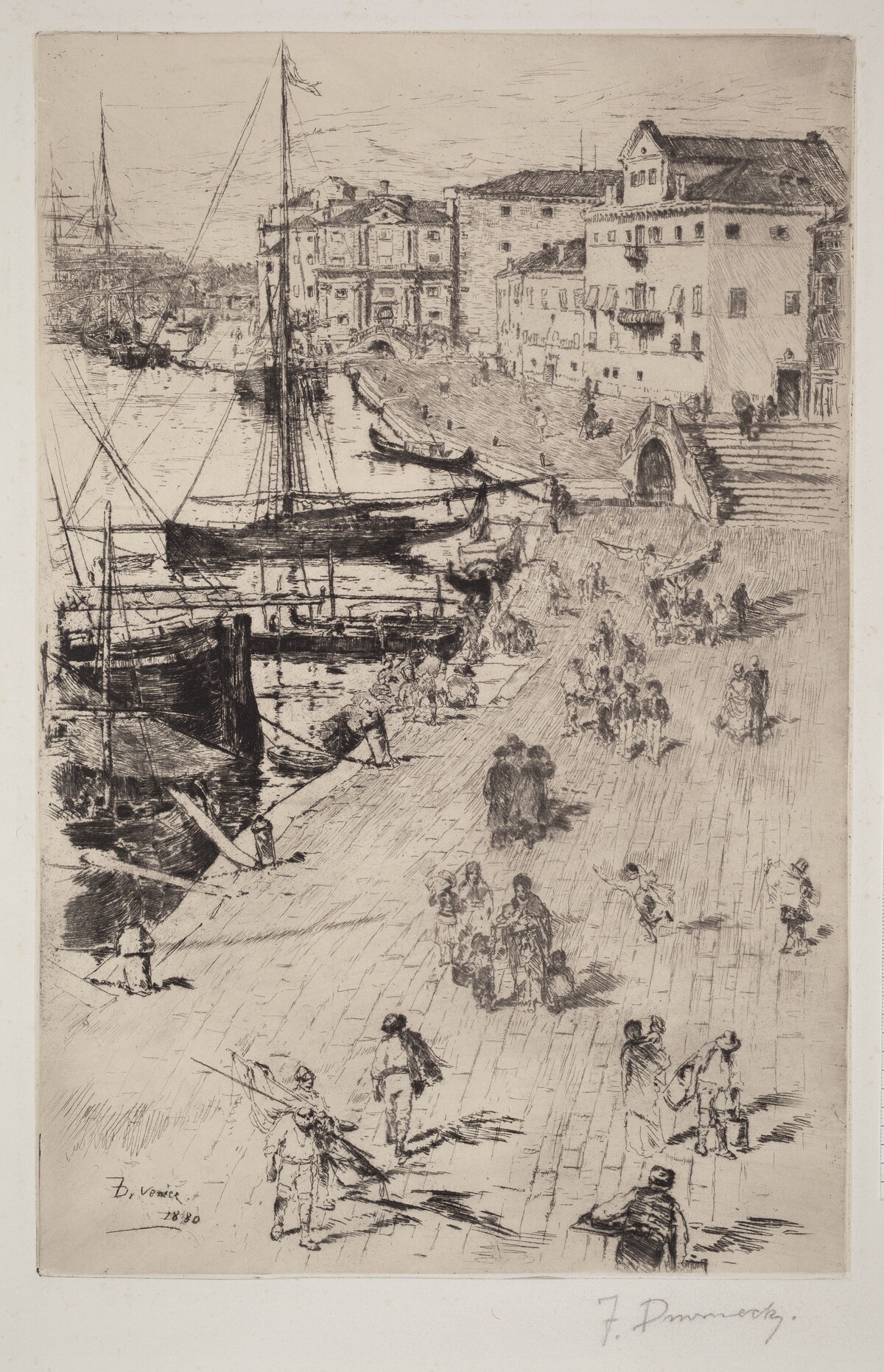 Riva degli Schiavoni, No. 2 by Frank Duveneck