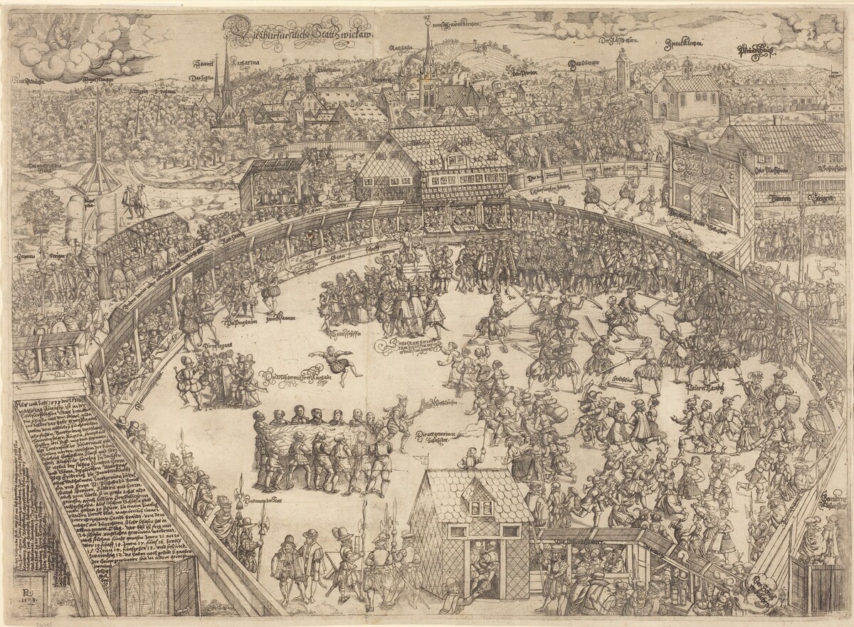 The Tournament Place in the City of Zwickau by Paulus Reinhart