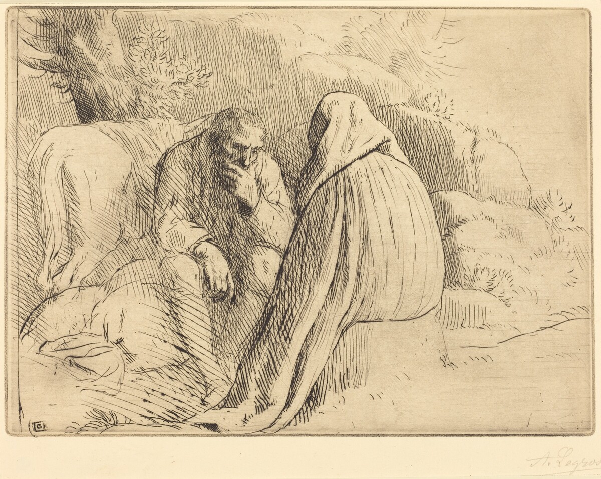 Bohemien Encampment (Campement de bohemiens) by Alphonse Legros