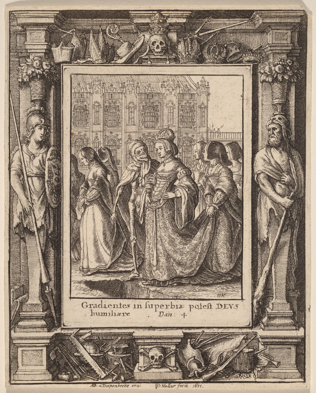 Empress by Wenceslaus Hollar after Hans Holbein the Younger after Abraham van Diepenbeeck