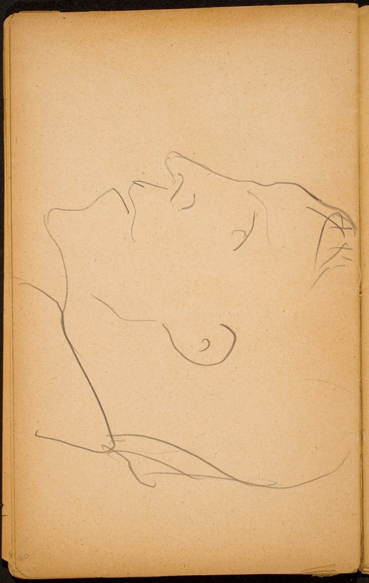 Männliches Profil (Male Profile) [p. 60] by Max Beckmann