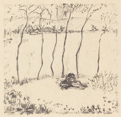 Lovers with Poplar Trees