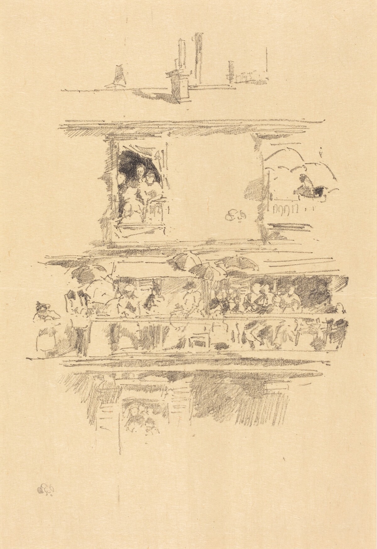 The Long Balcony by James McNeill Whistler