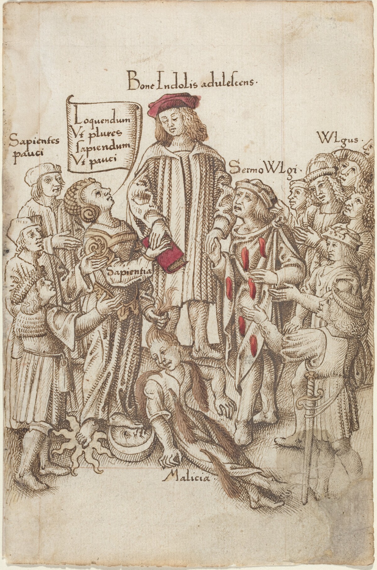 "Do Not Walk outside the Public Highway" [fol. 35 recto] by French early 16th Century