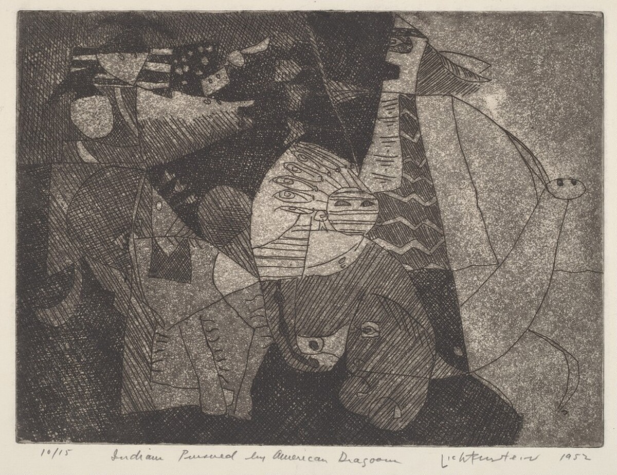 Indians Pursued by American Dragoons by Roy Lichtenstein
