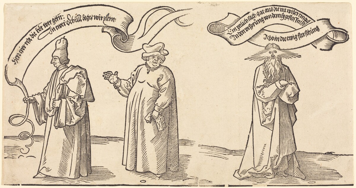 The Teacher, the Clergyman, and Providence by Albrecht Dürer