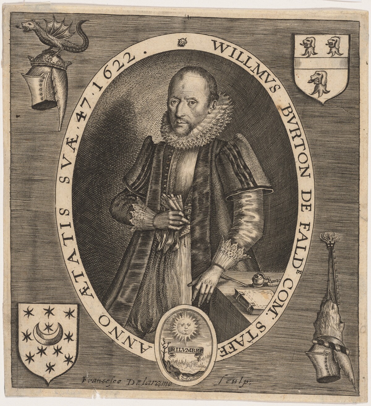 Willmus Burton de Falde (William Burton) by Francis Delaram