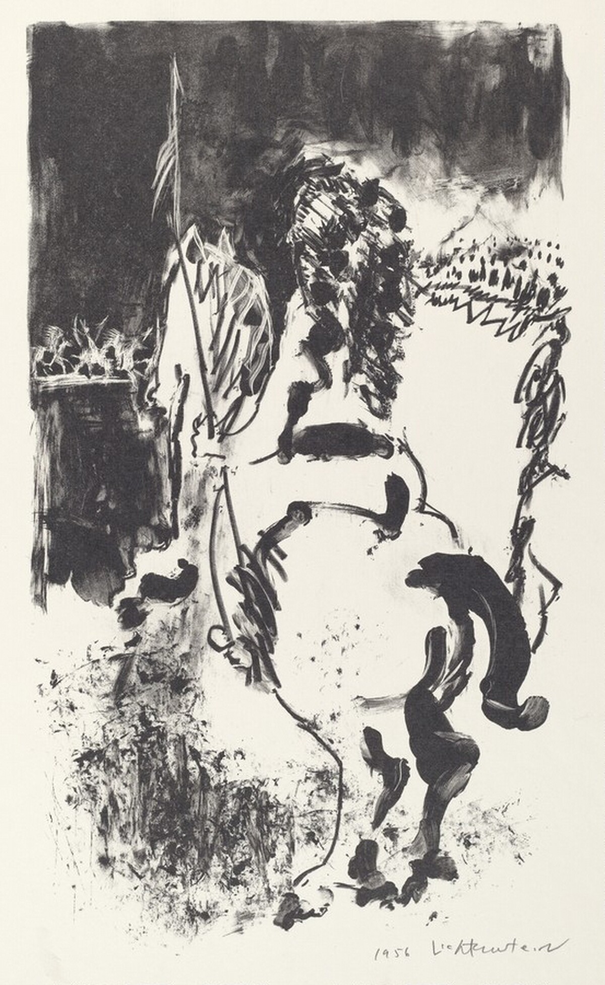 Warrior on Horseback by Roy Lichtenstein