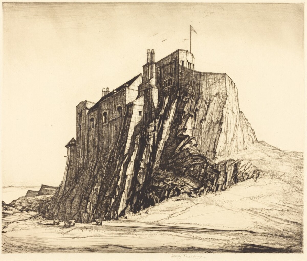 Lindesfarne by Henry Rushbury