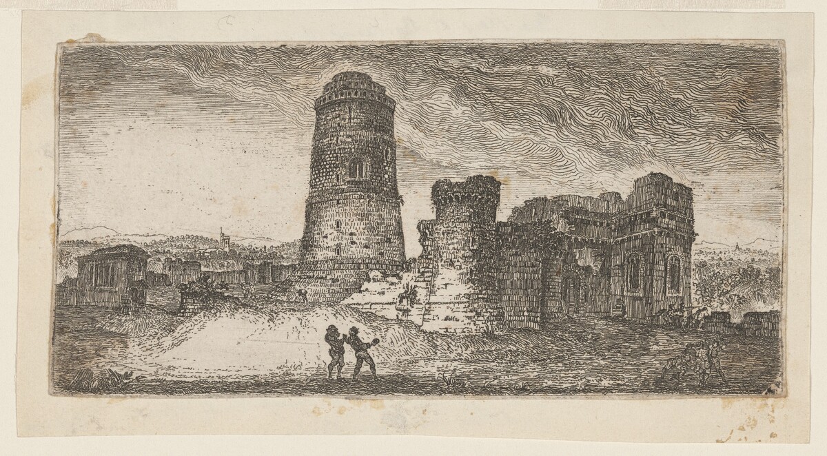 Tower at Pembroke Castle by John Clerk, of Eldin