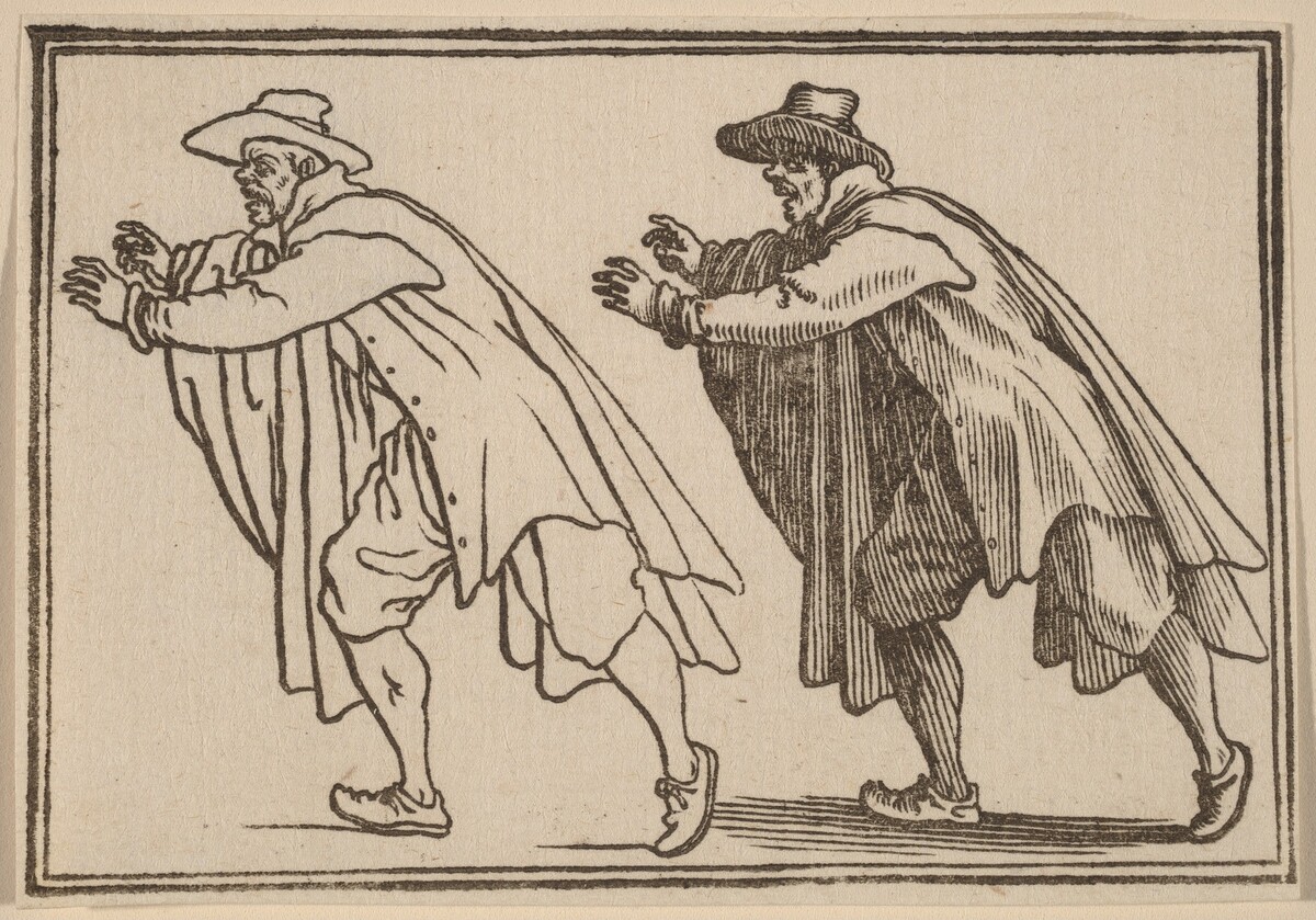 Man Moving Abruptly by Edouard Eckman after Jacques Callot