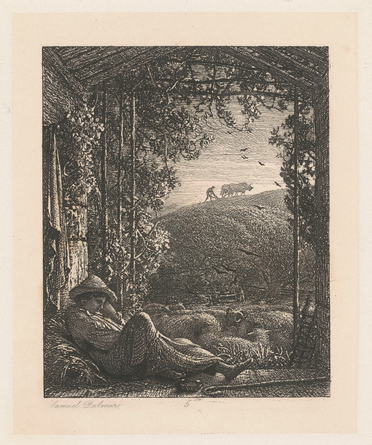 The Sleeping Shepherd by Samuel Palmer