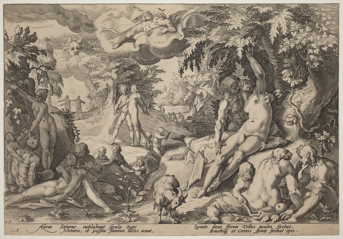 The Golden Age by Workshop of Hendrick Goltzius, after Hendrick Goltzius