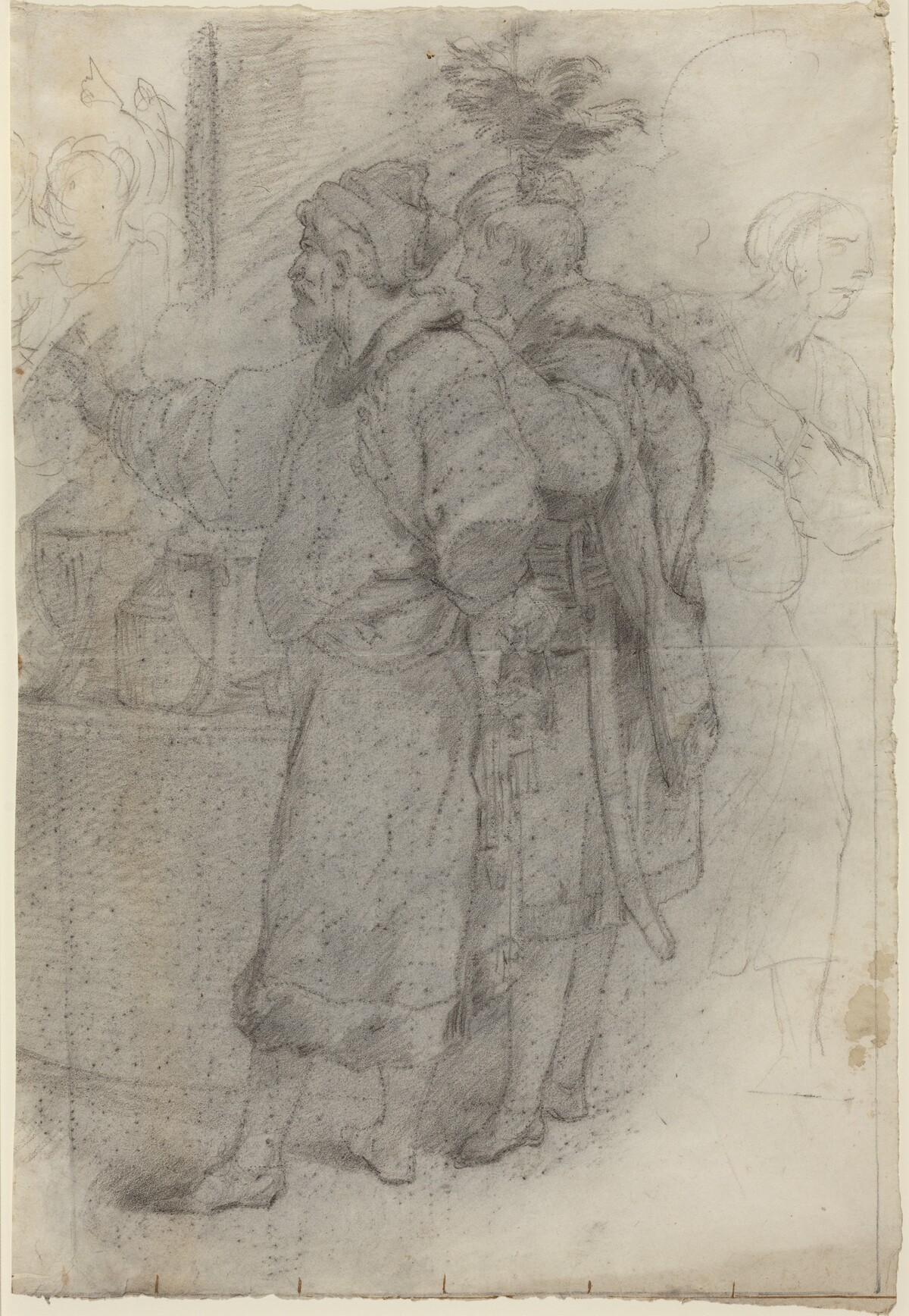 Two Standing Courtiers by Pietro Fancelli