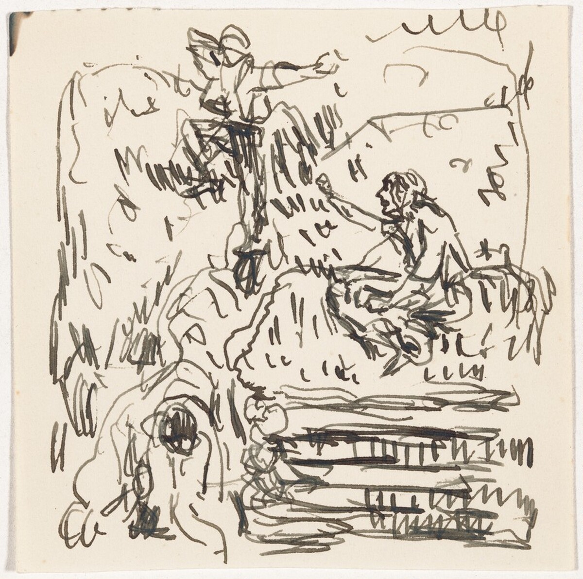 Peer Gynt, End of Act I, Sketch by Edvard Munch