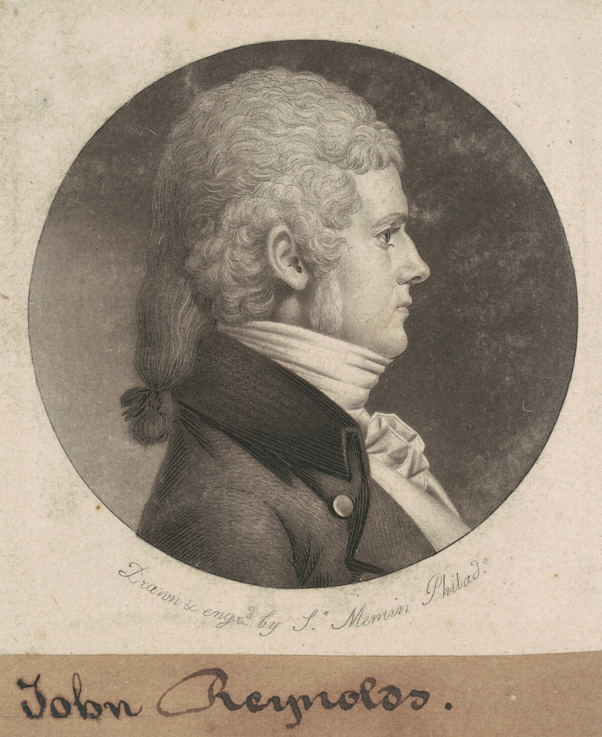 John Reynolds by Charles B. J. Févret de Saint-Mémin