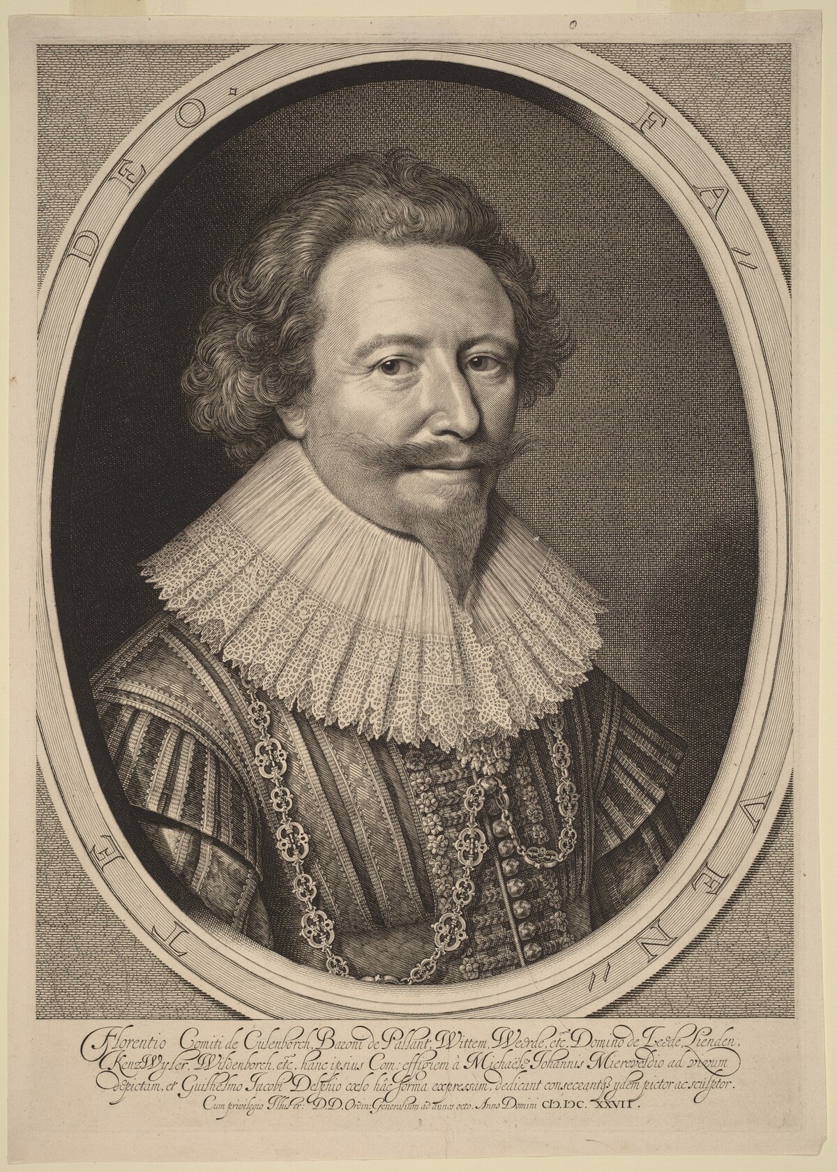 Florent II, Count of Pallandt by Willem Jacobsz Delff after Michiel van Miereveld