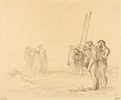 Le calvaire (1ère planche) (Calvary) (first plate)