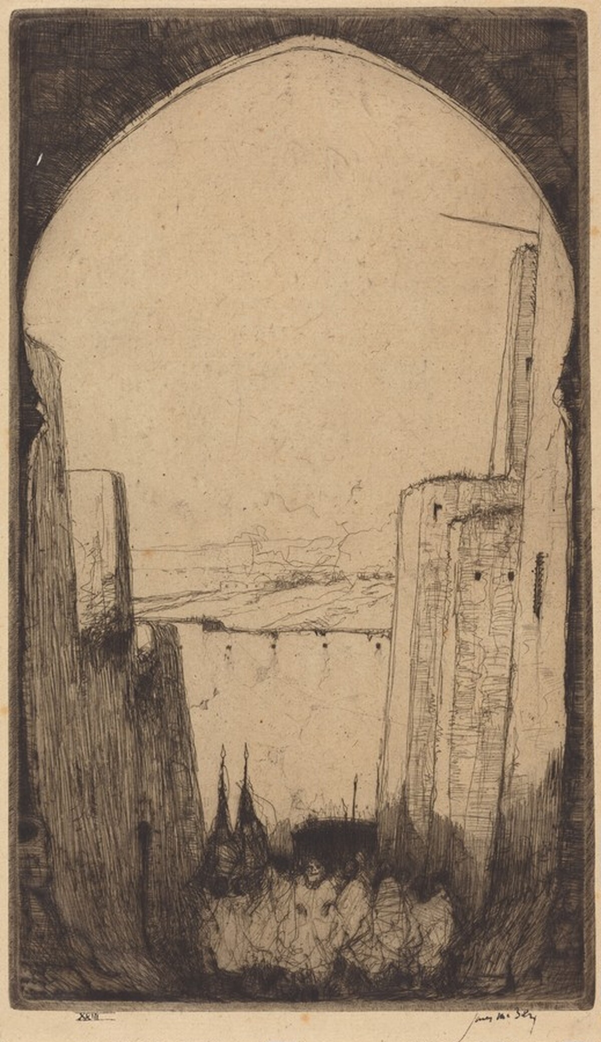 View from the Gate, Tetuan by James McBey