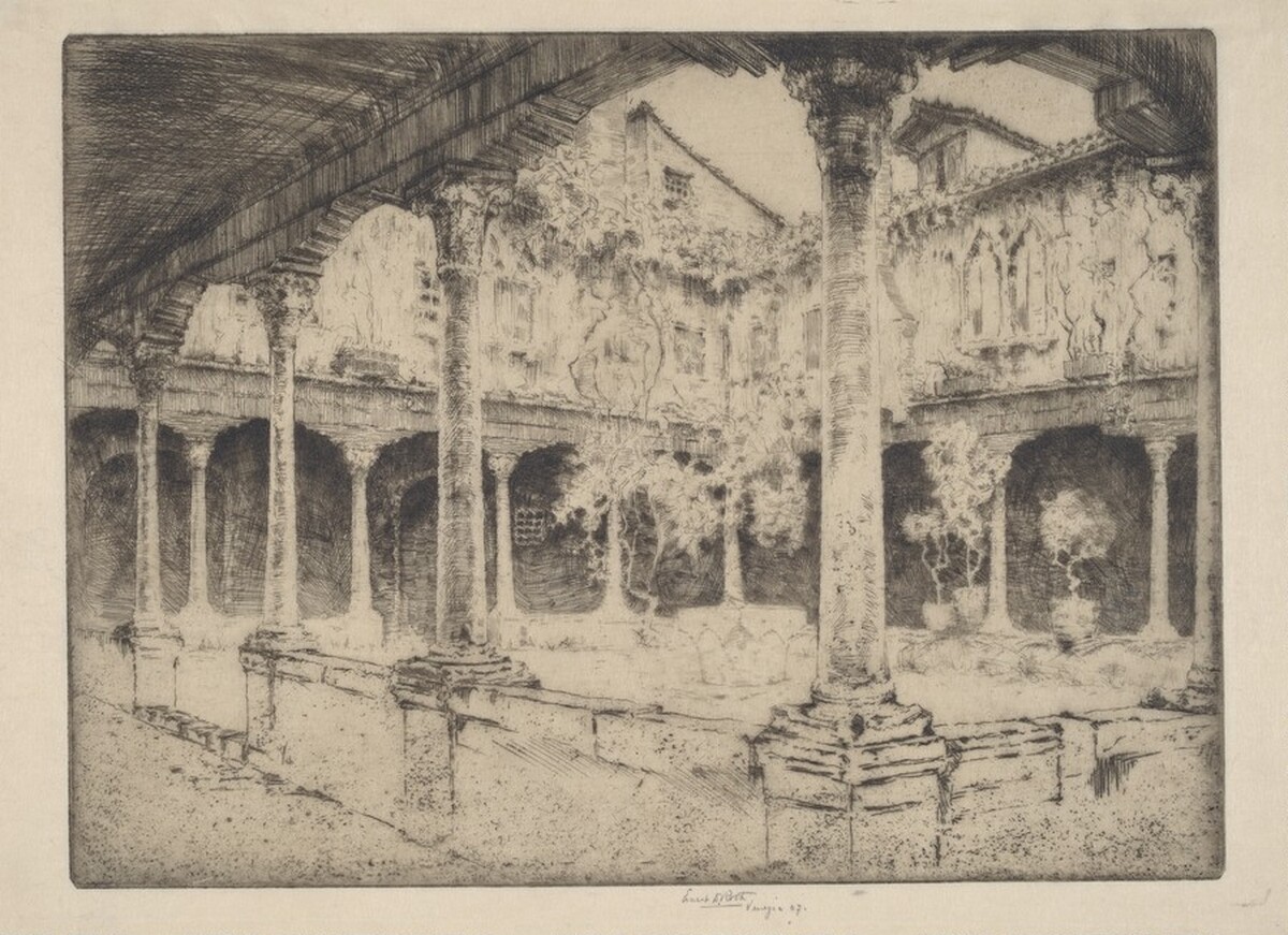 A Cloister, Venice by Ernest D. Roth