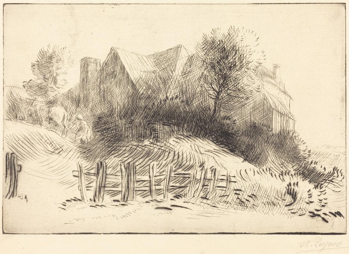 Old Inn (Une ancienne auberge) by Alphonse Legros