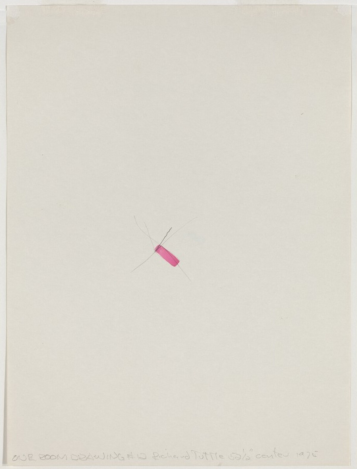 Untitled [verso] by Richard Tuttle