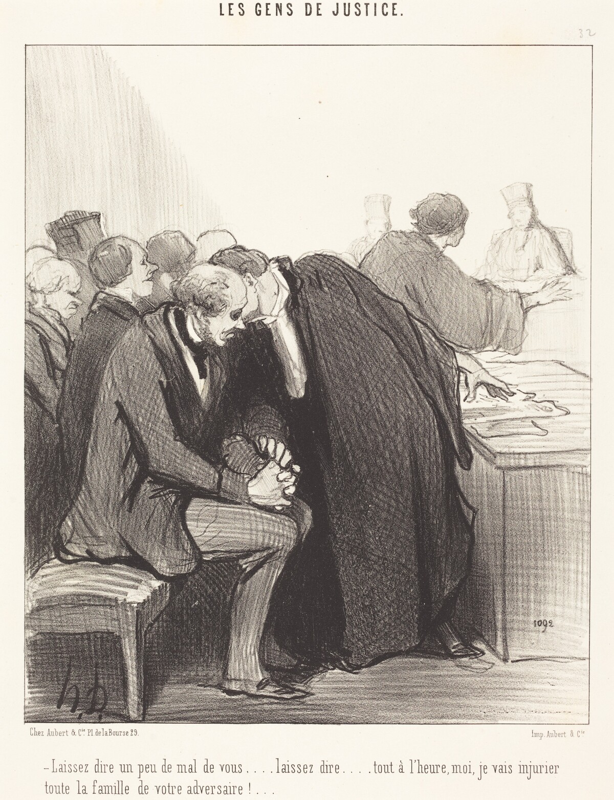 Laissez dire un peu de mal de vous... by Honoré Daumier