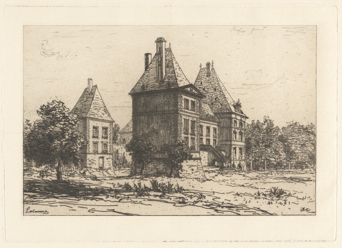 Castle with Two Wings by Maxime Lalanne